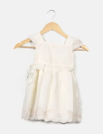 Mayoral Vestido blanco detalle lazo