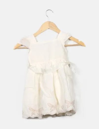 Mayoral Vestido blanco detalle lazo