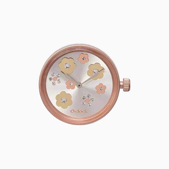 Mecanismo flower mix crystal oro rosa O clock