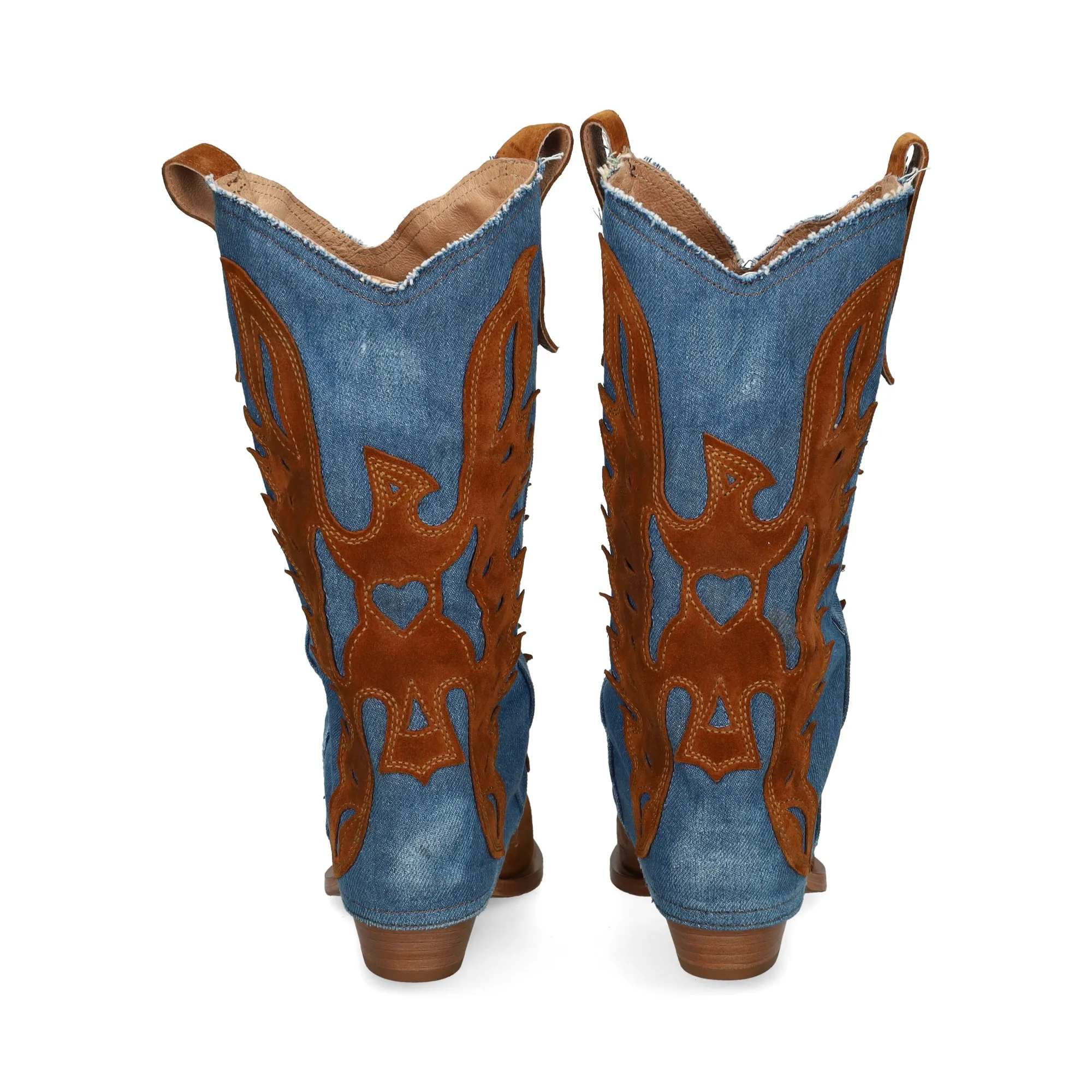 METISSE Botines con tacón de Mujer CUOIO/JEANS