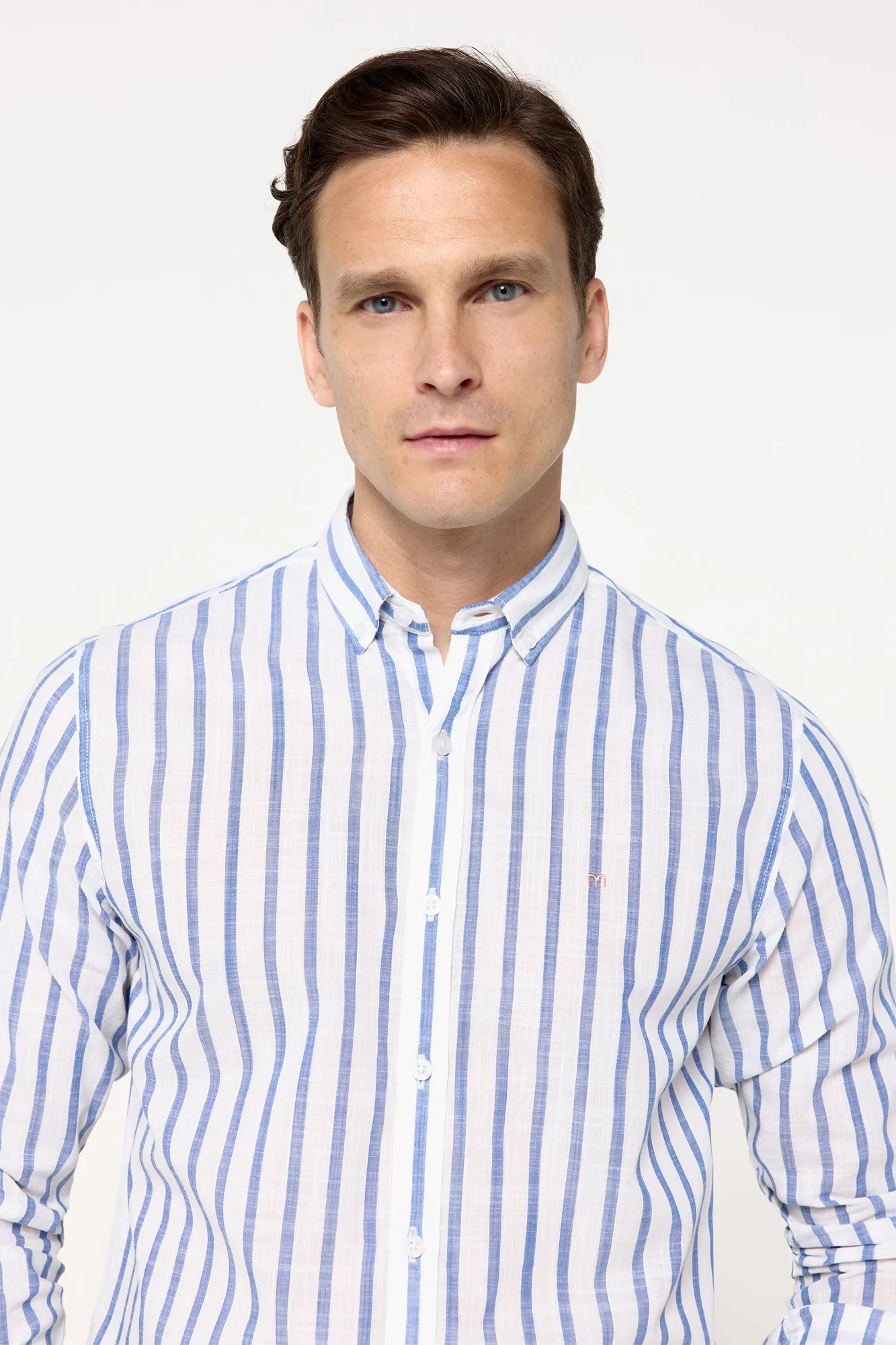 Milano Camisa Slub Rayas