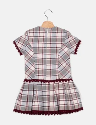 Miranda es cosa de niños Vestido multicolor estampado cuadros
