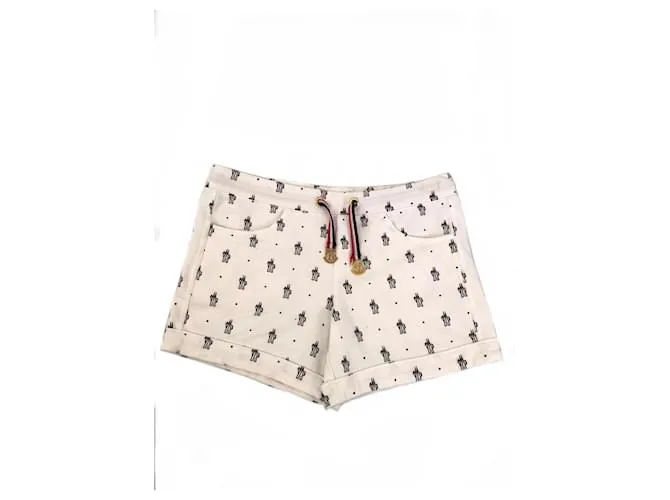 Moncler Mini Short MonogramMini Short Monogram Blanco 