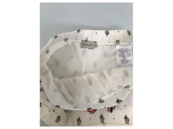 Moncler Mini Short MonogramMini Short Monogram Blanco 