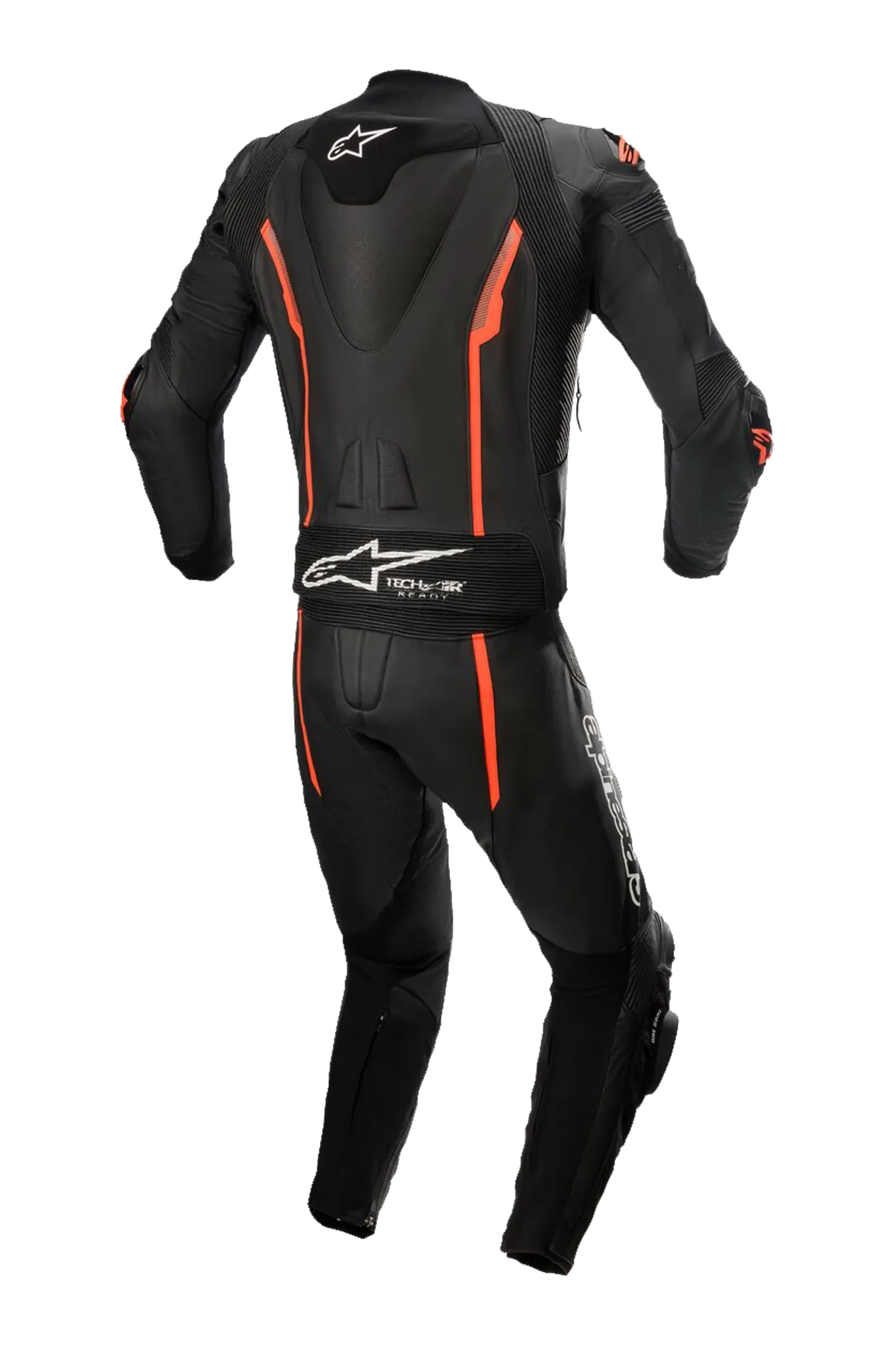 MONO DE CUERO ALPINESTARS MISSILE V2 2 PIEZAS NEGROROJO FLUO