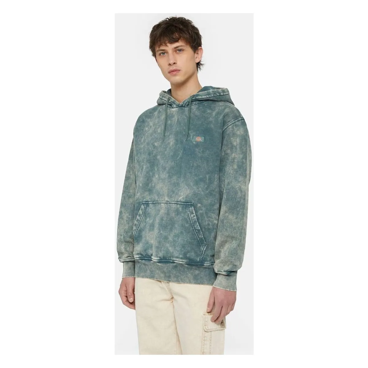 NEWINGTON HOODIE DBLE  DK0A4YYOH66 DBLE DYE/ACID WASH CLOUD