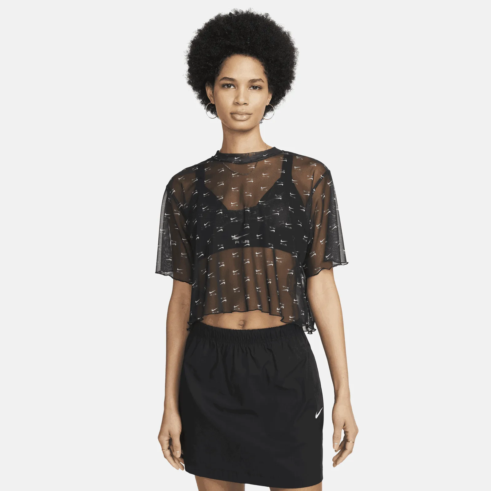 Nike Sportswear Air AOP Mesh Crop Top