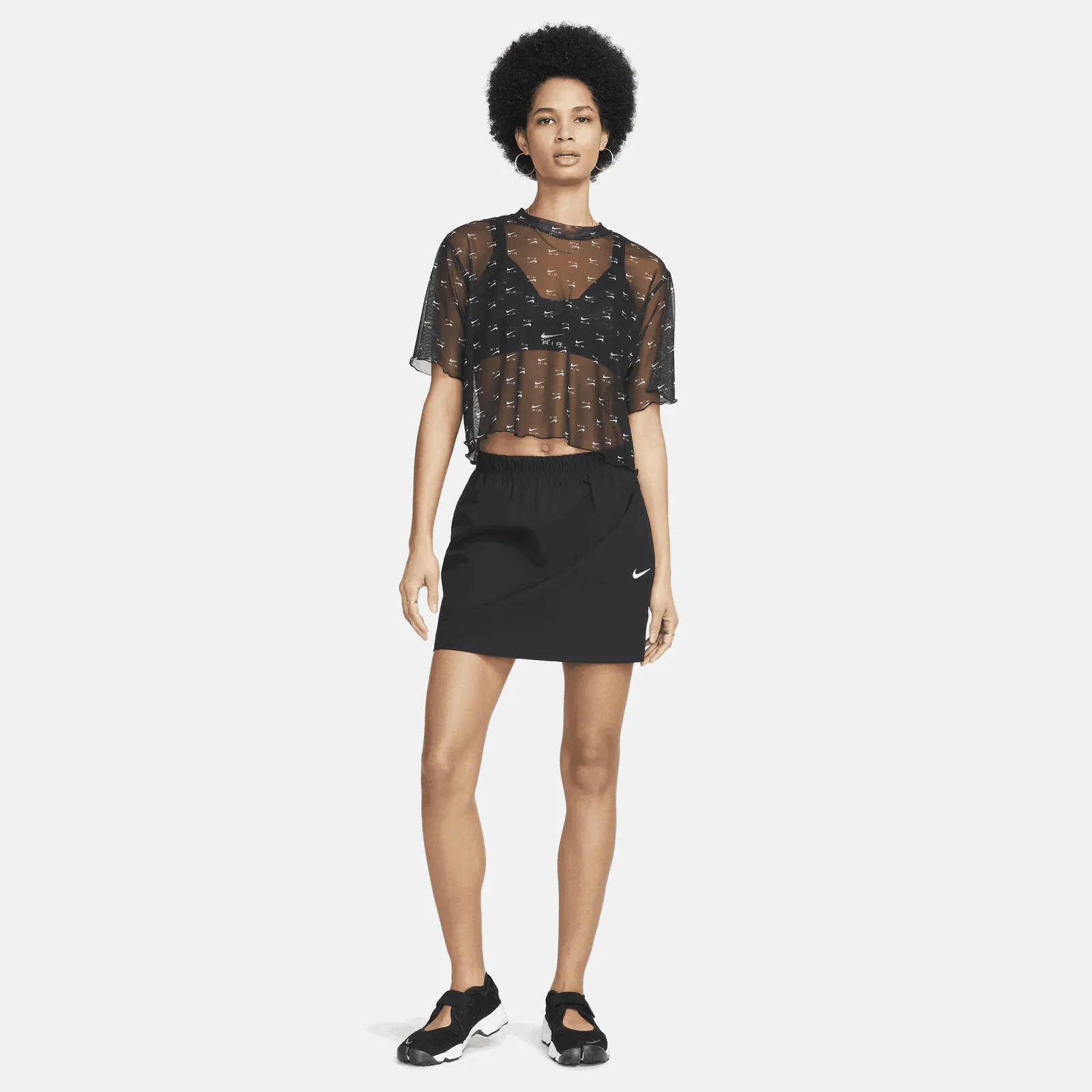 Nike Sportswear Air AOP Mesh Crop Top