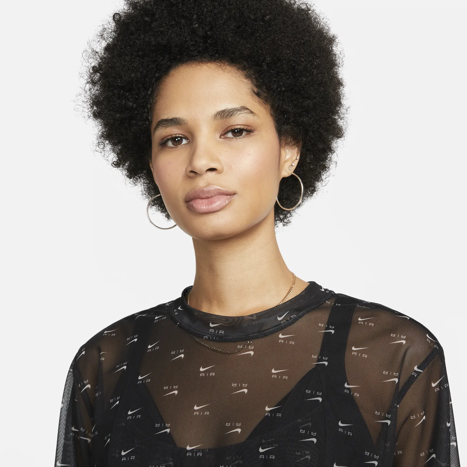 Nike Sportswear Air AOP Mesh Crop Top