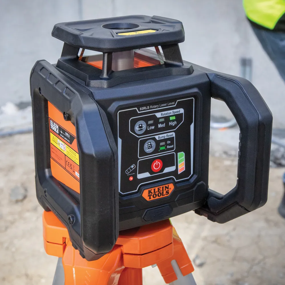 Nivel láser rotativo verde, autonivelante con punto de plomada y trípode