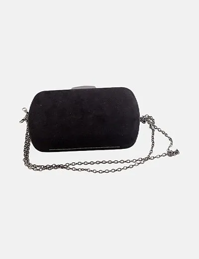 NoName Clutch negro detalle lazo