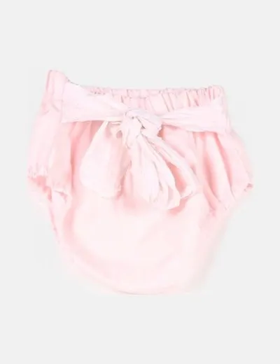 NoName Cubrepañal rosa detalle lazo