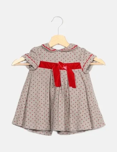 NoName Vestido bicolor detalle lazo