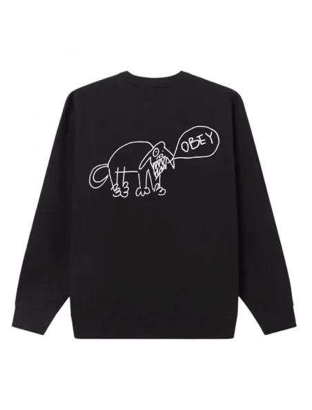 OBEY Sudadera Dog Dooble Hombre Black