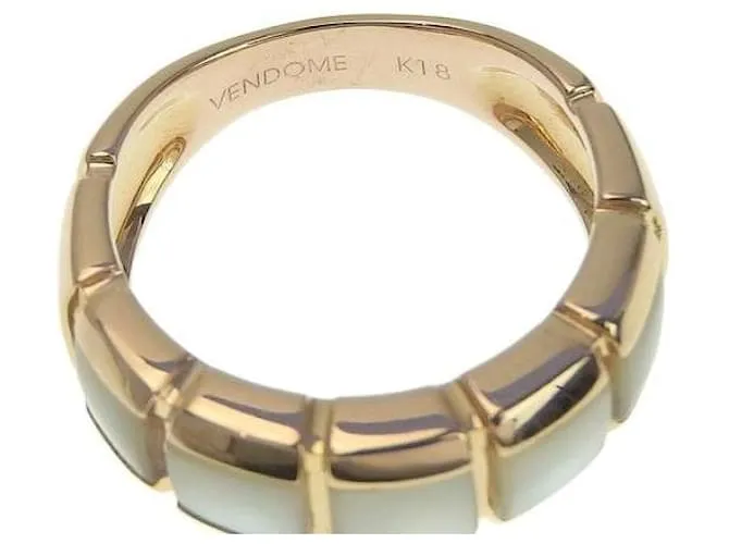 OTRAS JOYAS & OTHER STORIES ANILLO SHELL VENDOME AOYAMA (TAMAñO 11.5) EN ORO ROSA K18 PARA MUJERES  USADO EN EXCELENTE ESTA