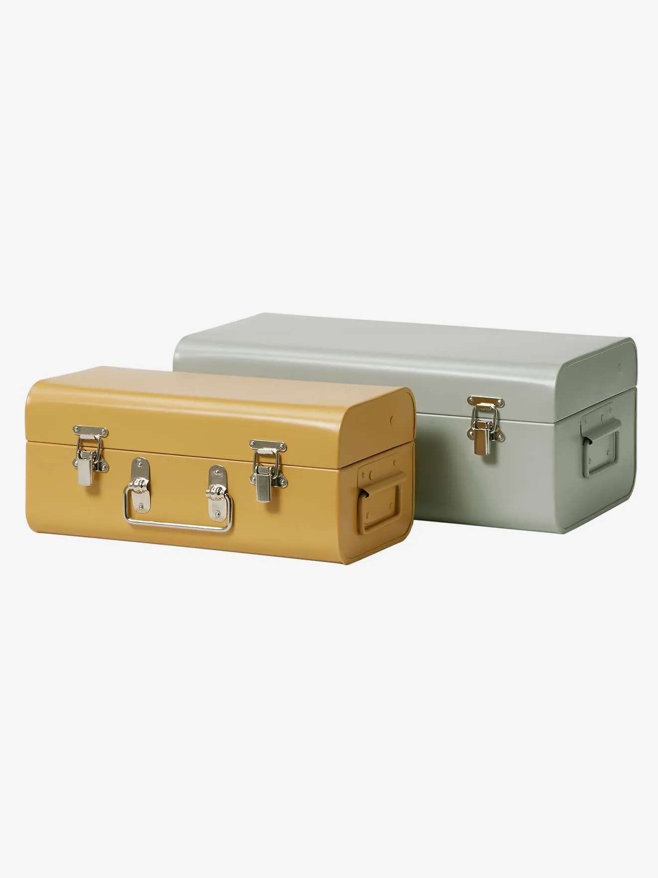 Pack de 2 baúles encajables de metal