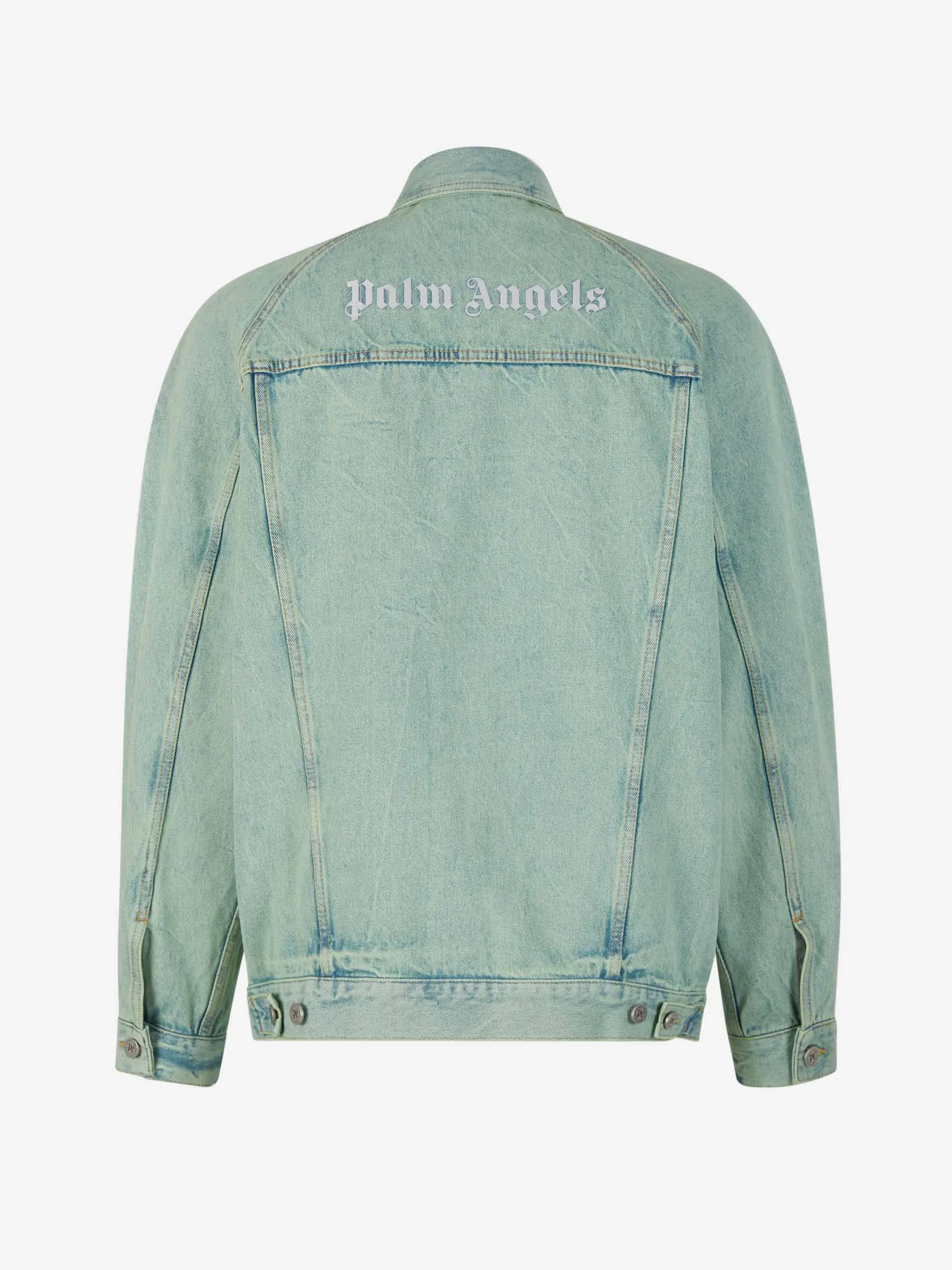 Palm Angels Cazadora Denim Logo
