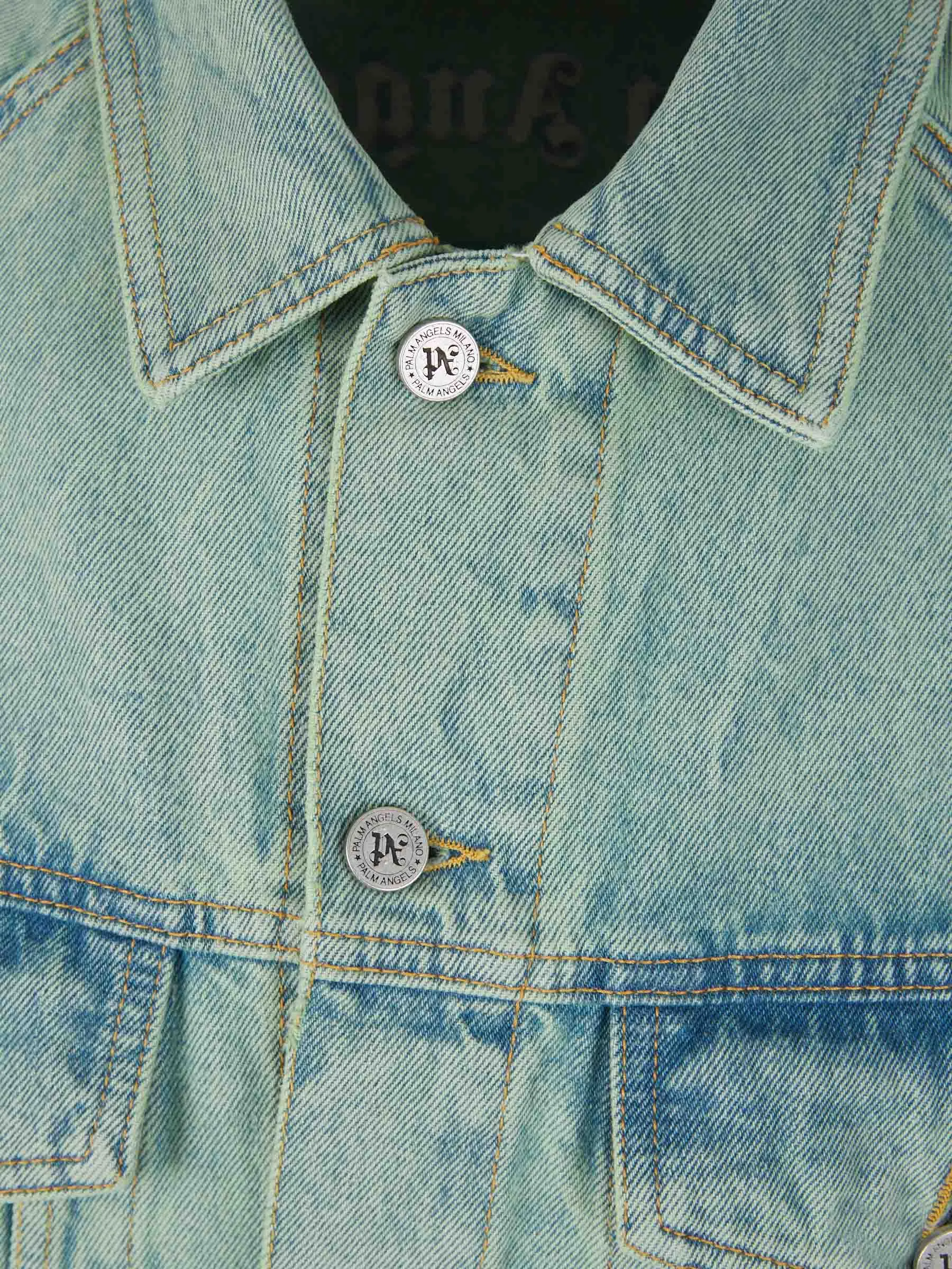 Palm Angels Cazadora Denim Logo