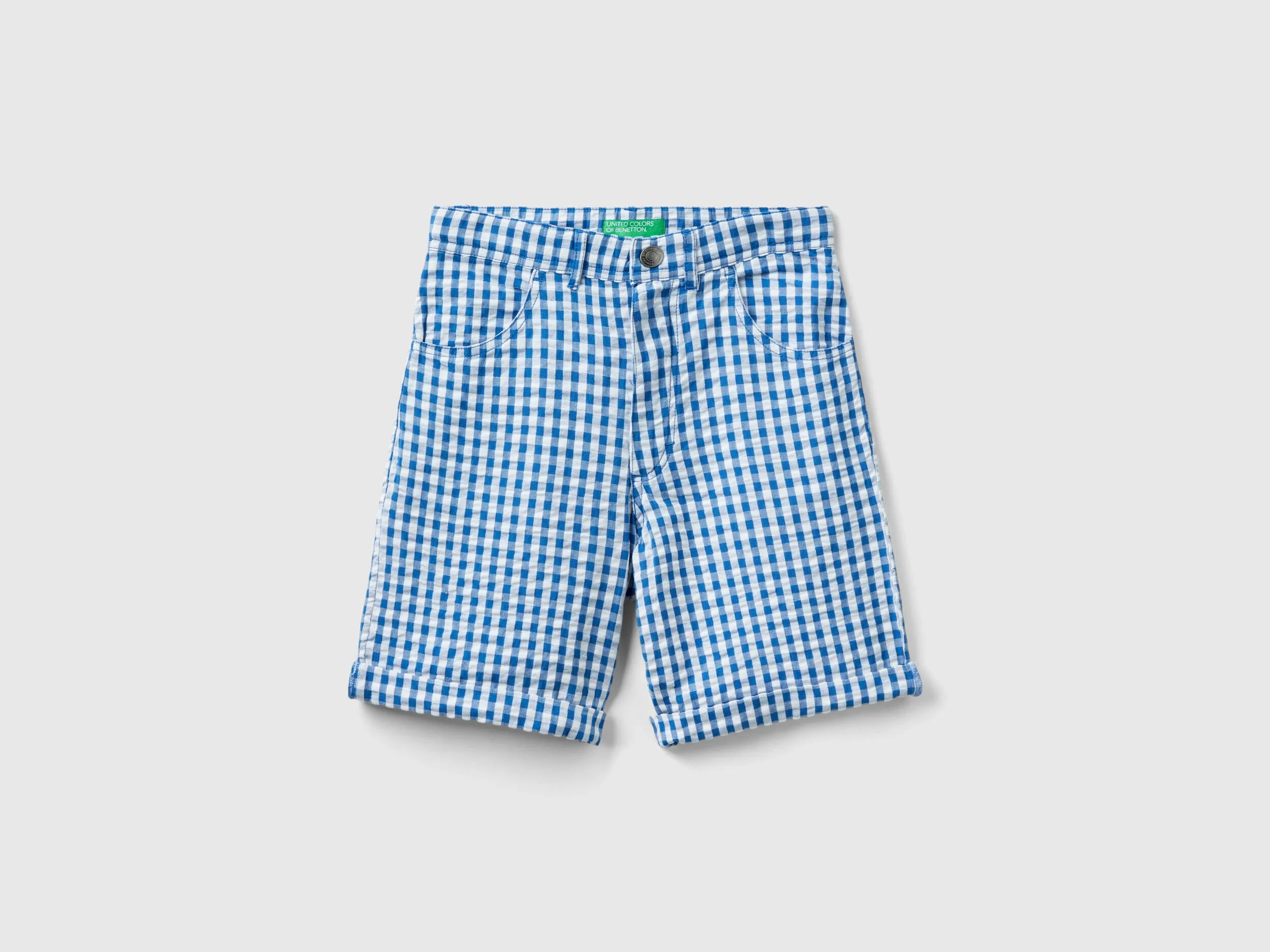 Pantalón corto de cuadros