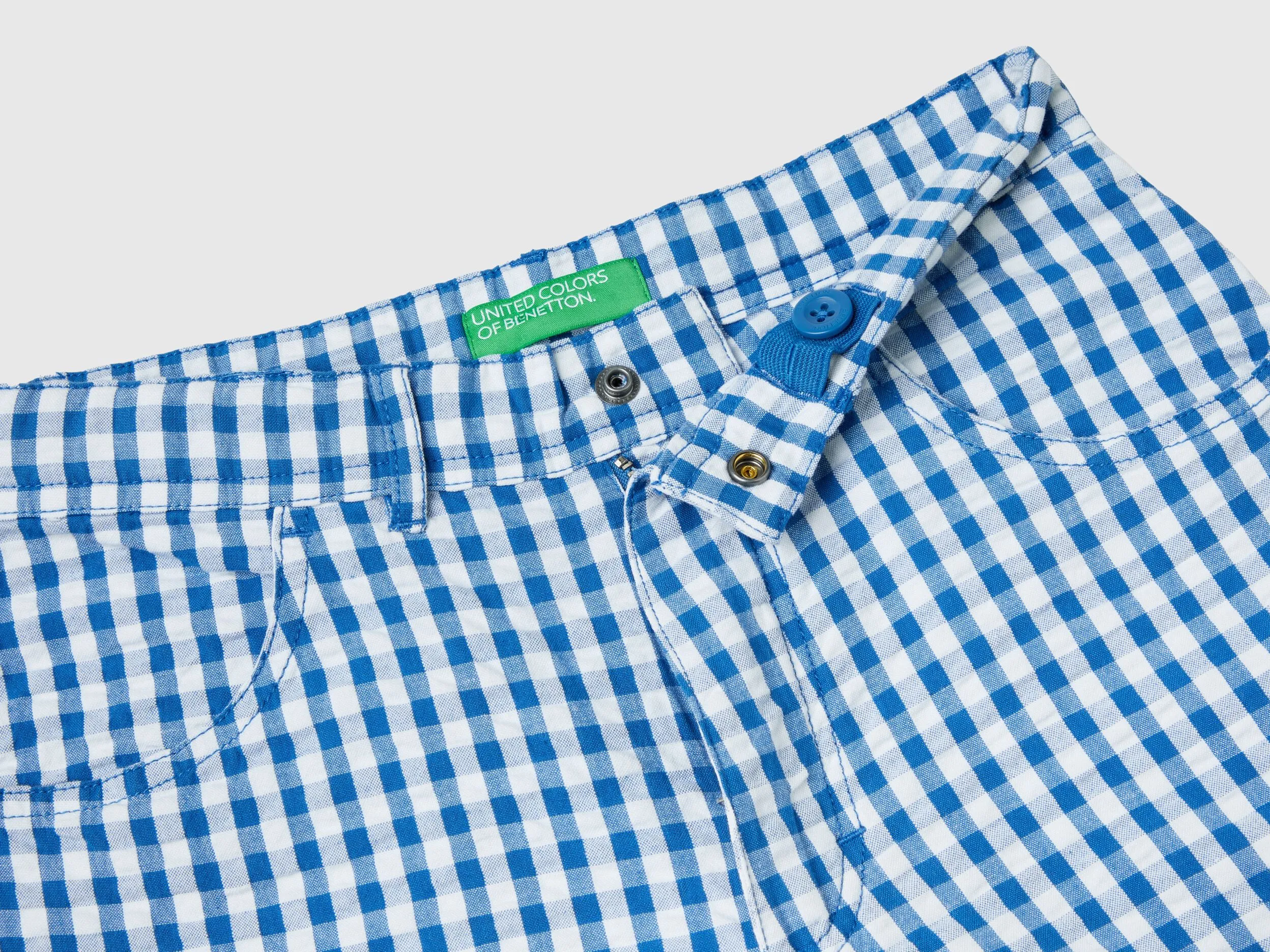 Pantalón corto de cuadros