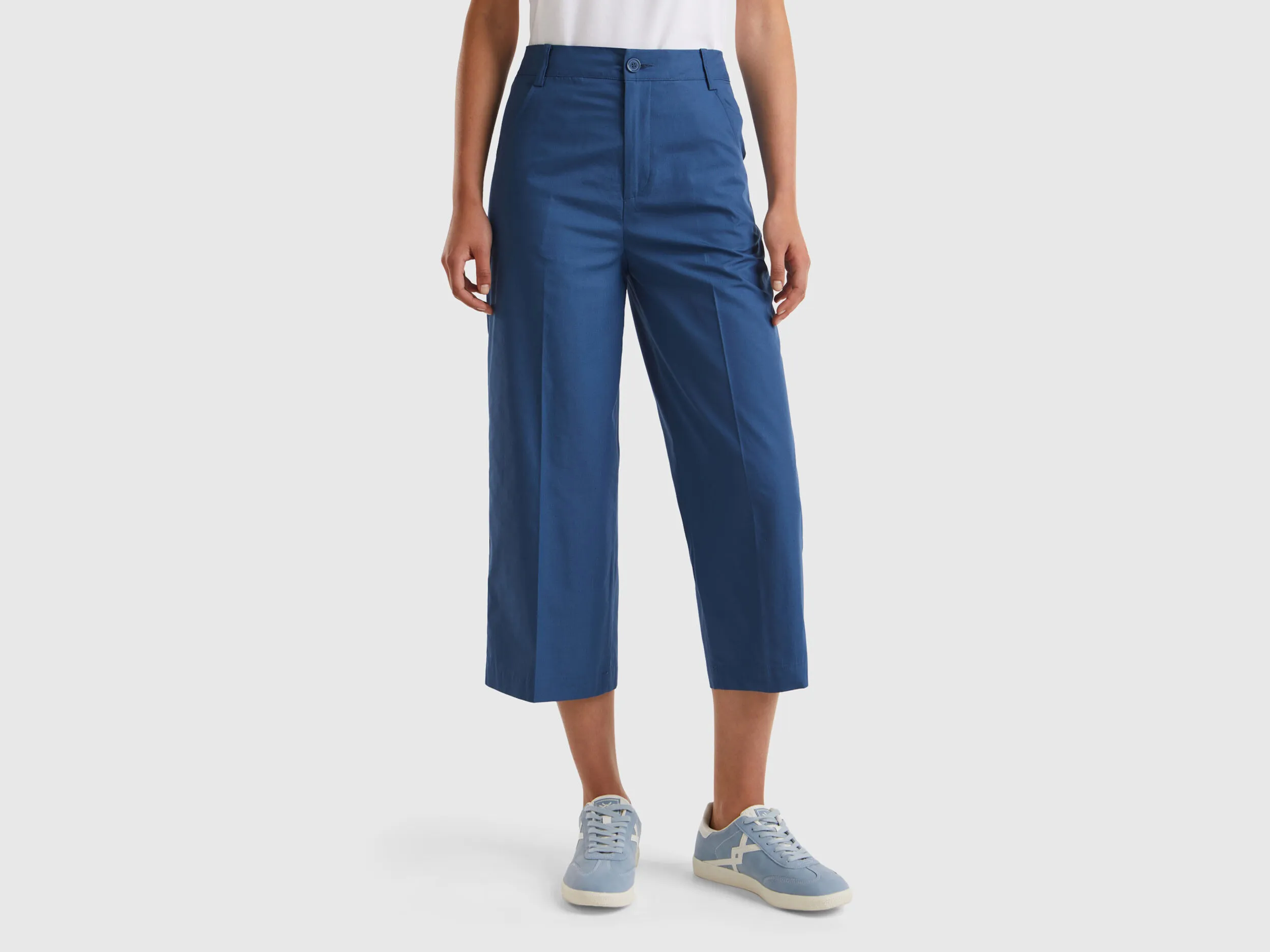 Pantalón cropped de 100 % algodón