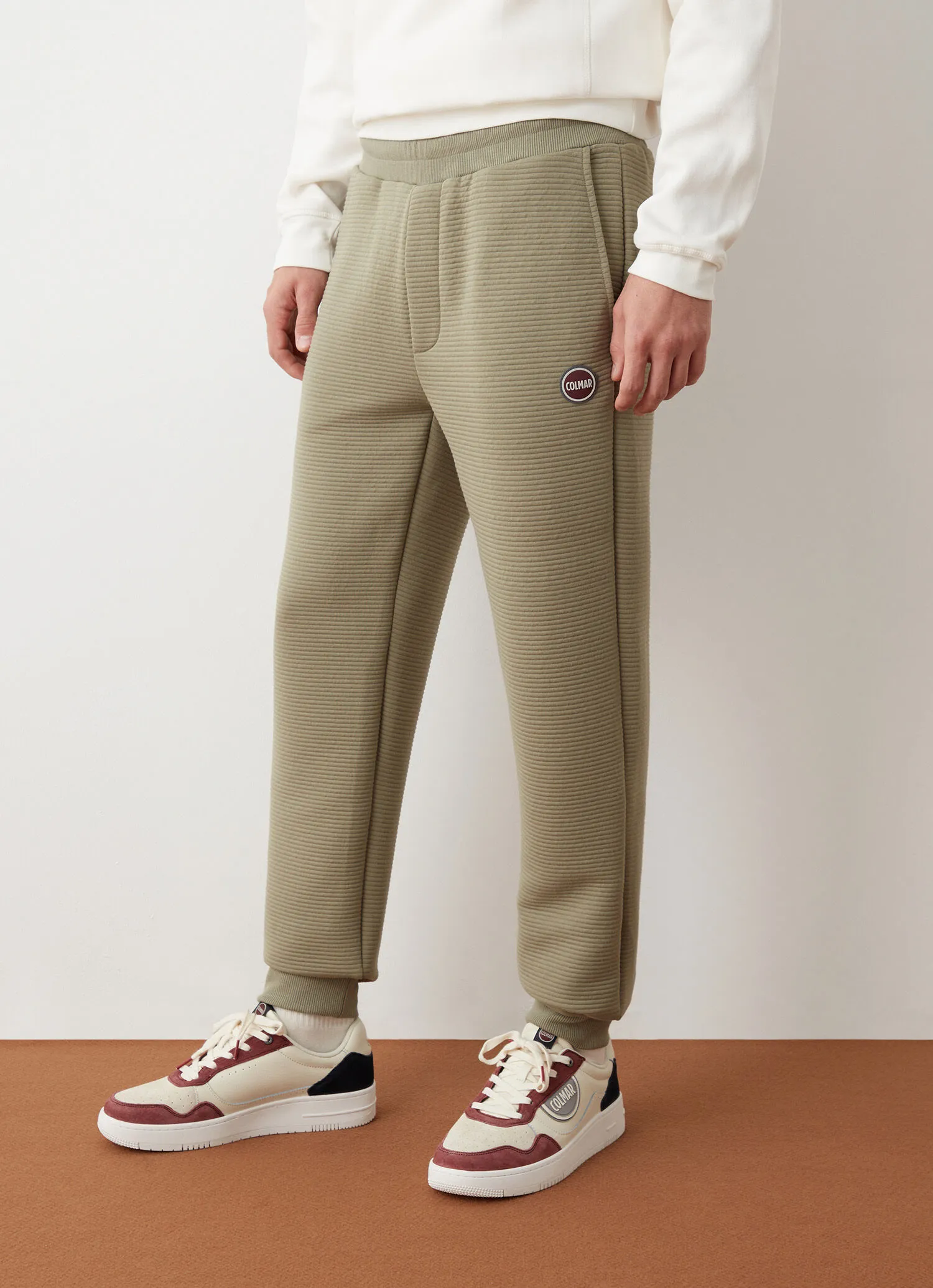 Pantalón de felpa otomán milrayas