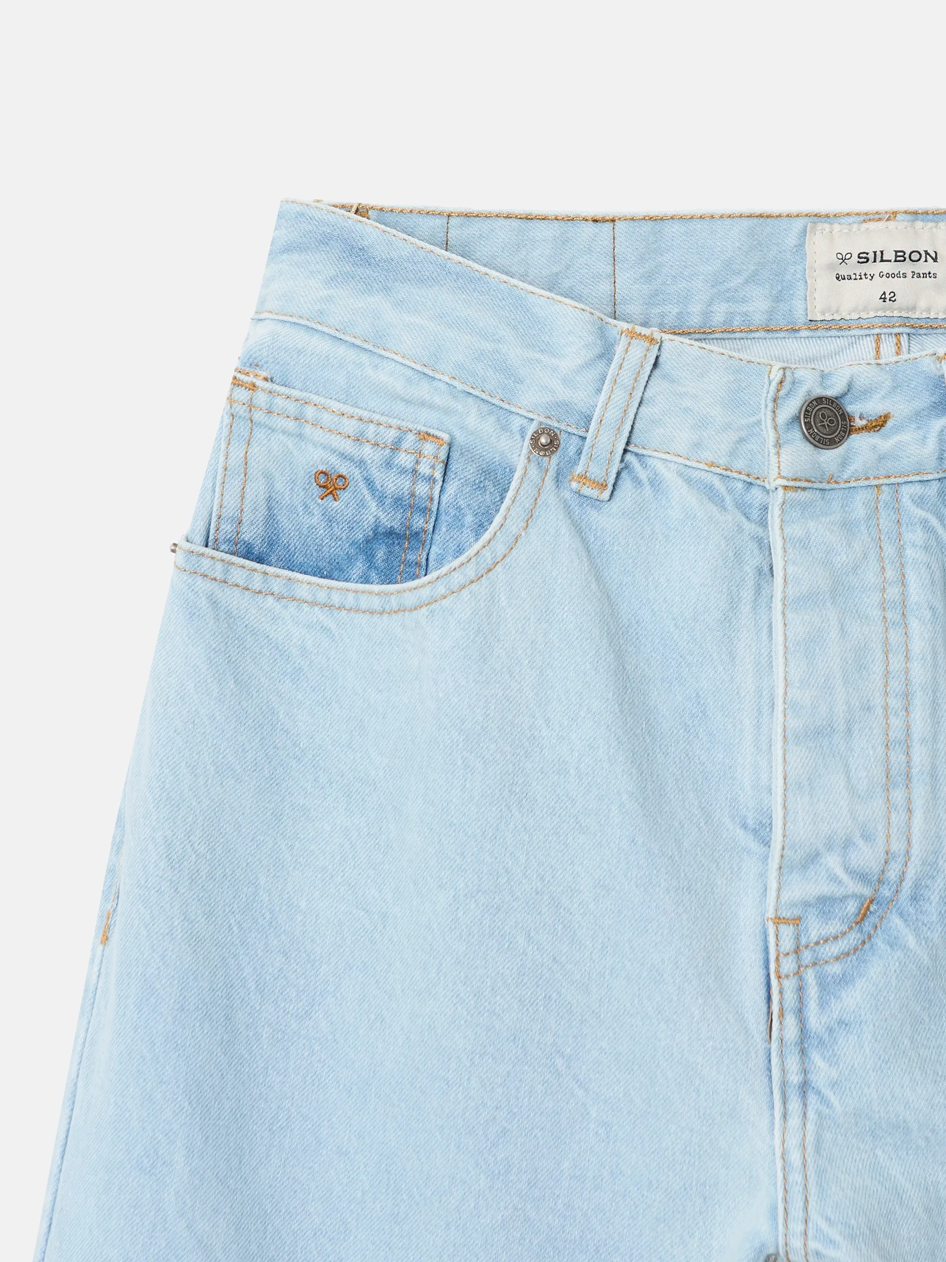Pantalon sport denim cropped azul
