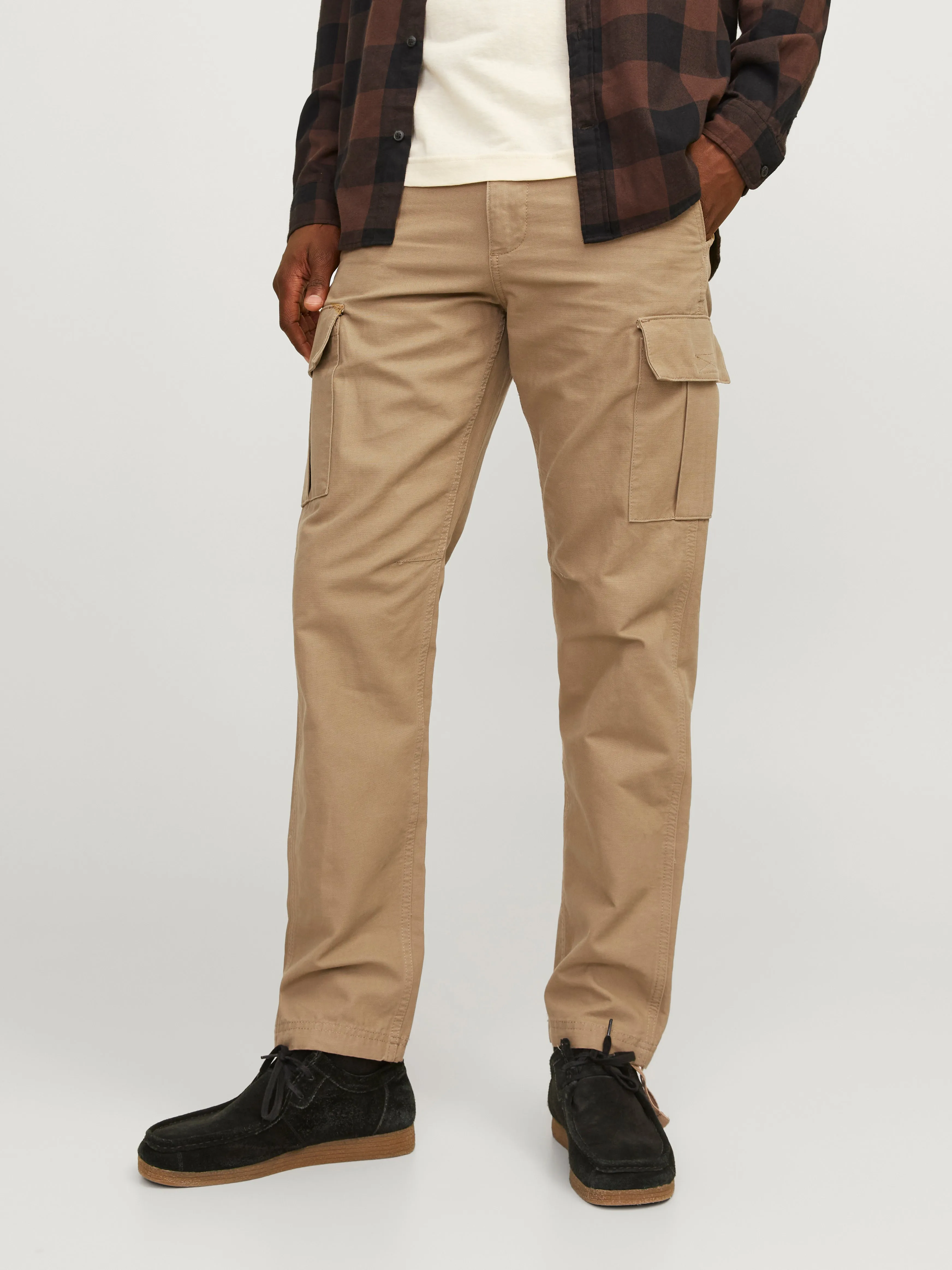 Pantalones cargo Corte loose | Marrón claro | Jack & Jones®