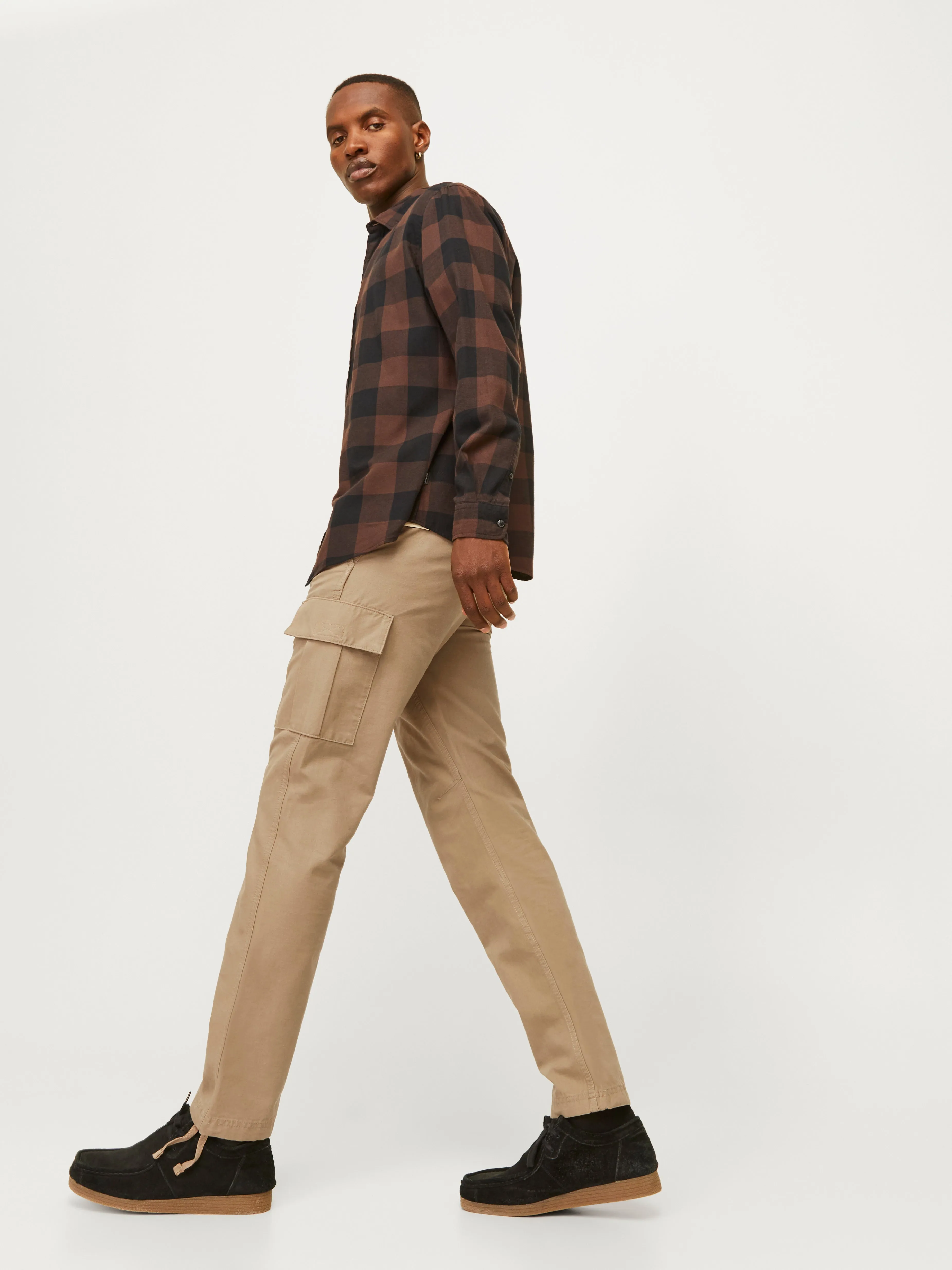Pantalones cargo Corte loose | Marrón claro | Jack & Jones®