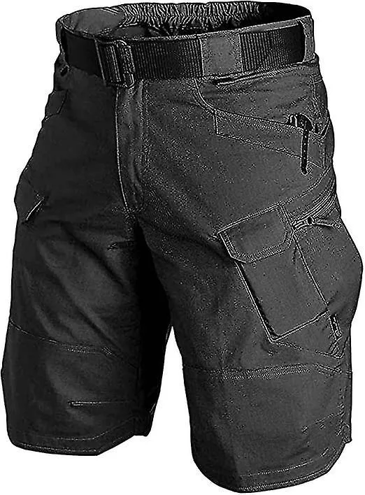 Pantalones cortos tácticos impermeables para hombres Pantalones cortos de carga al aire libre, pantalones cortos ligeros de carg