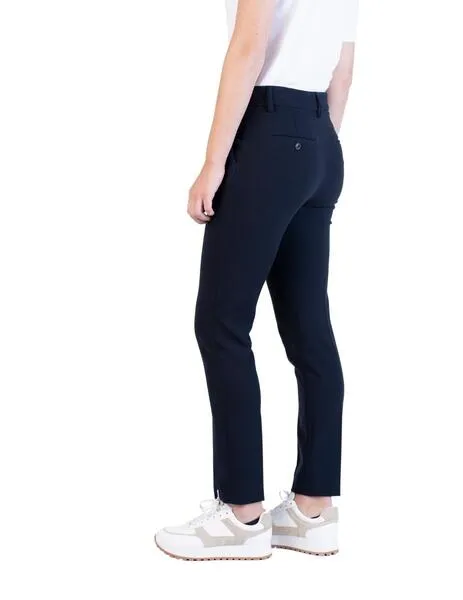 Pantalones y vaqueros negros para mujer con estampado de hongo.