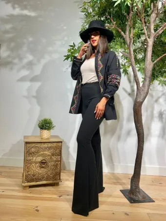 Pantalón Campana HARLO Negro