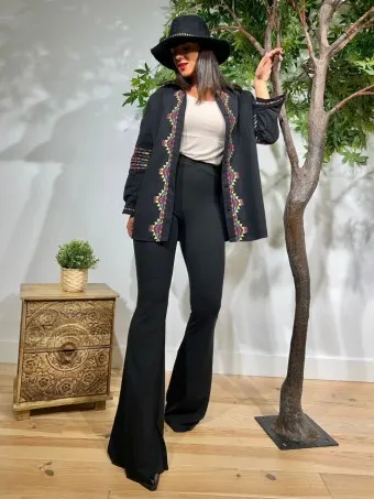 Pantalón Campana HARLO Negro