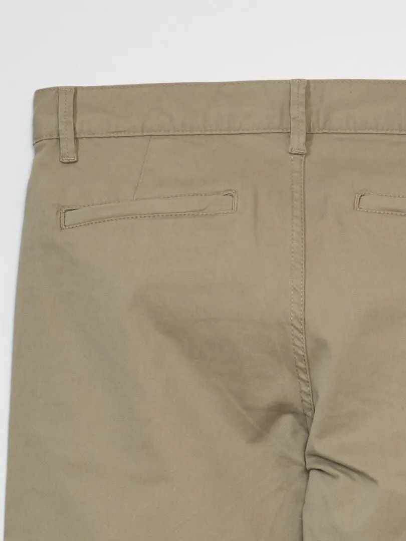 PANTALóN CHINO SLIM L30  BEIGE
