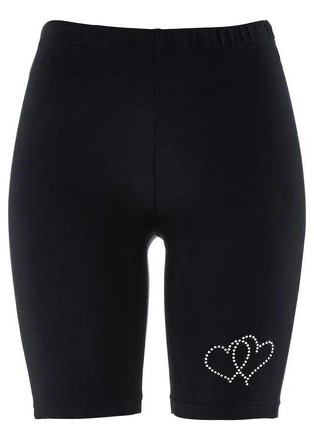 Pantalón ciclista con aplicaciones Negro