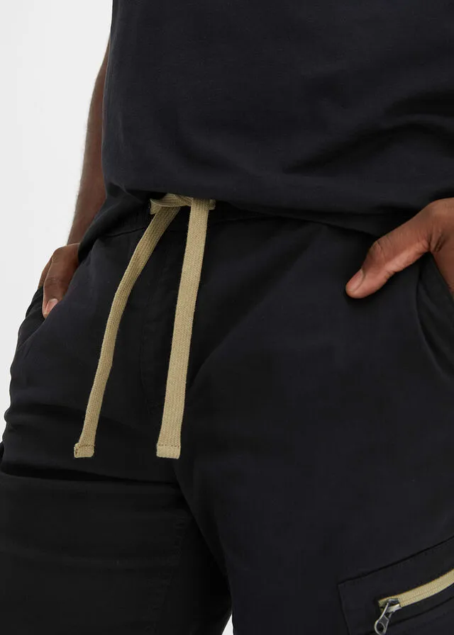 Pantalón con cinturilla elástica Café con leche