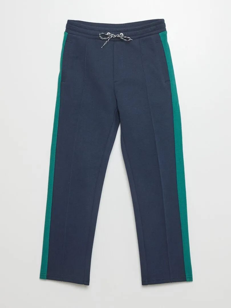 PANTALóN DE JOGGING DE PIQUé DE ALGODóN  AZUL
