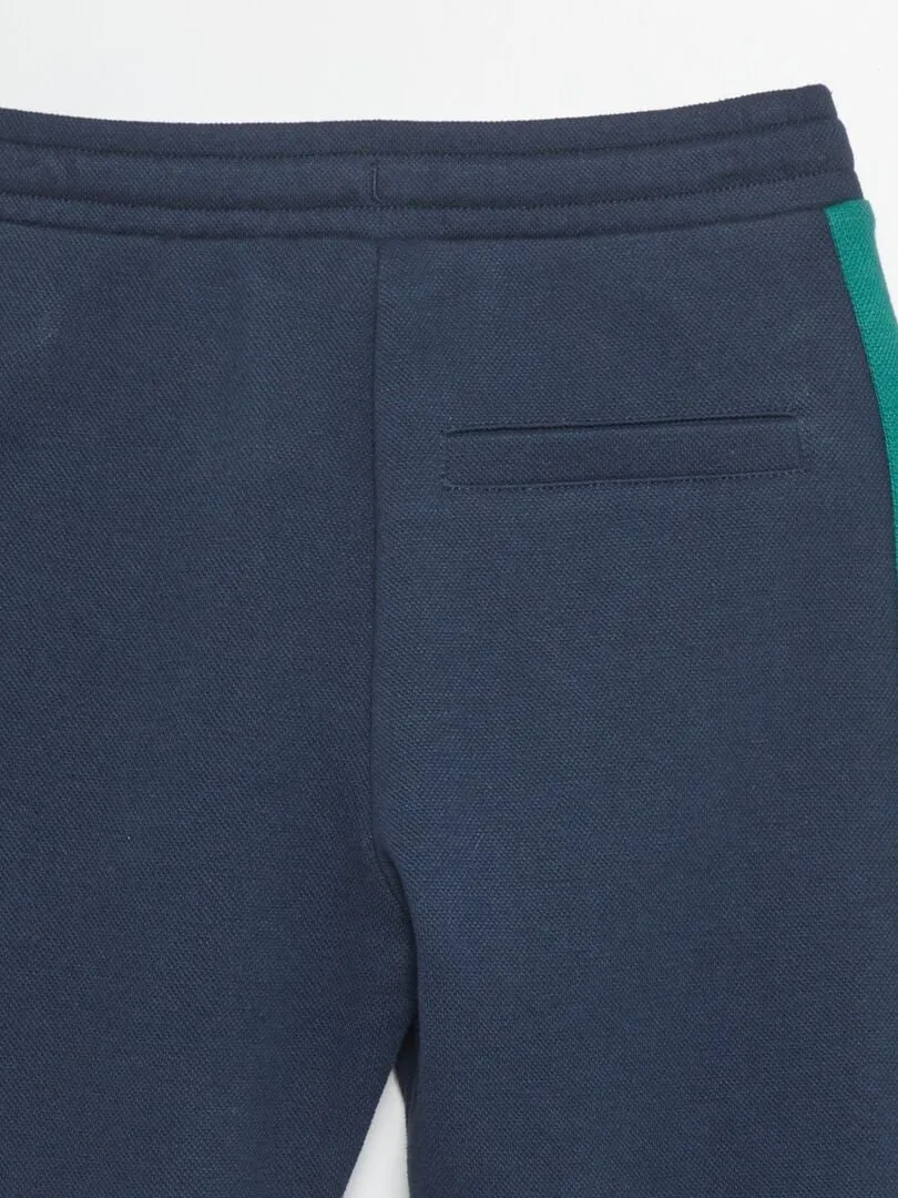 PANTALóN DE JOGGING DE PIQUé DE ALGODóN  AZUL