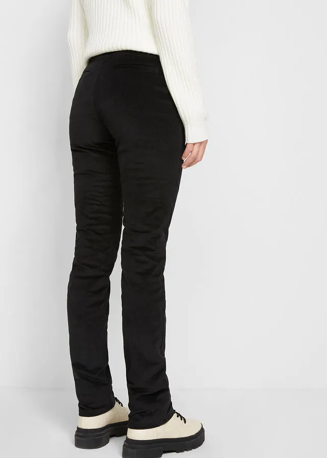 Pantalón de pana térmico Negro