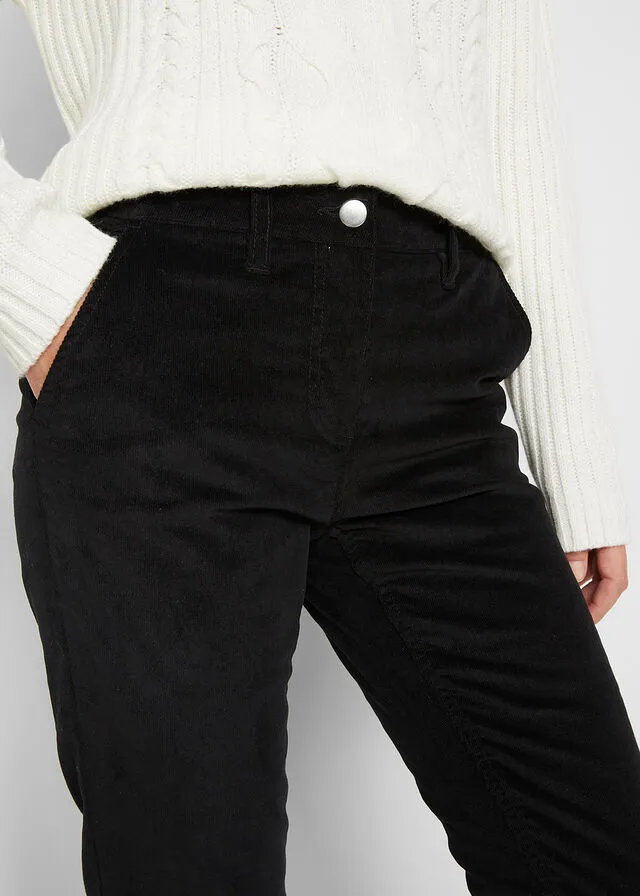 Pantalón de pana térmico Negro
