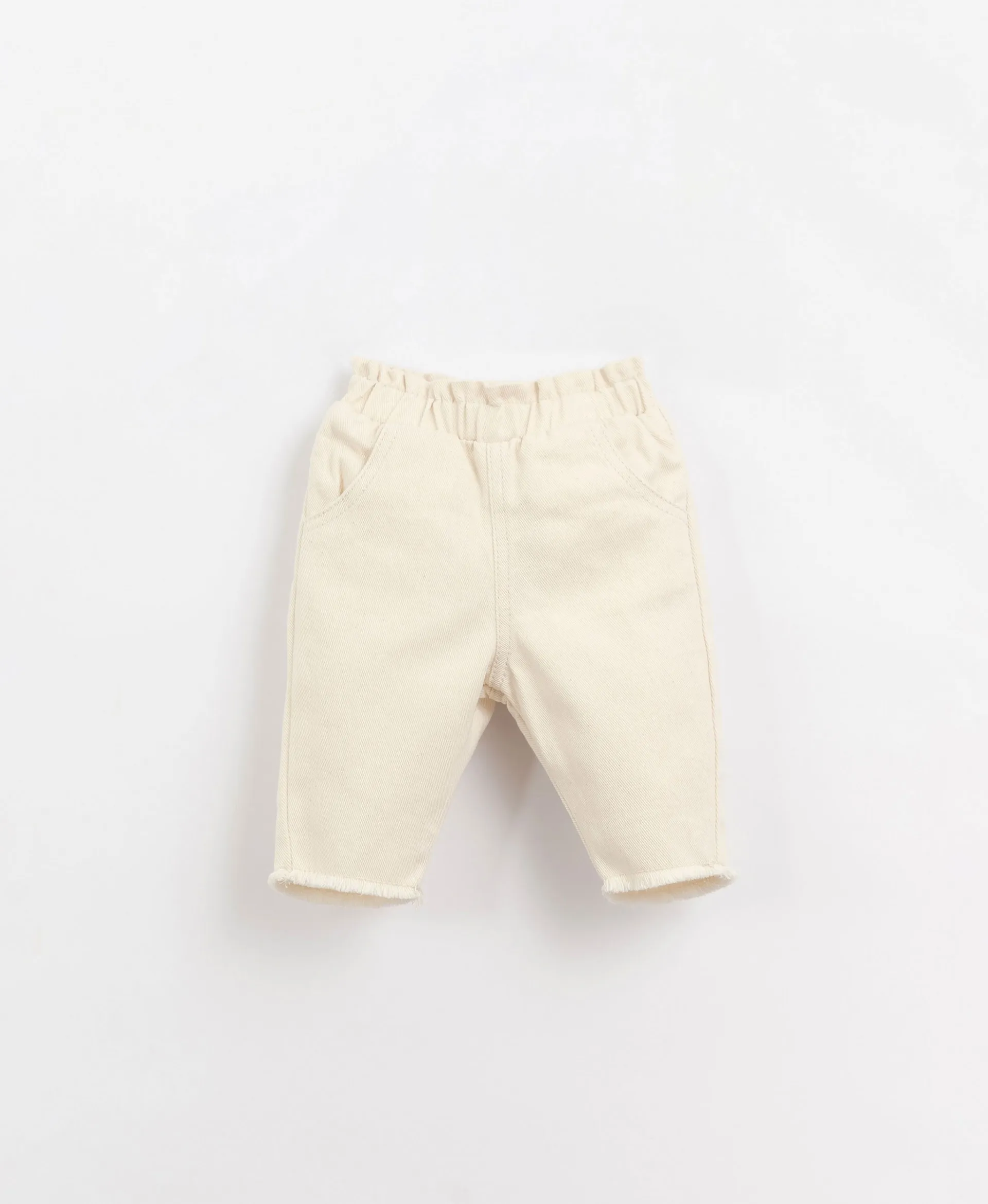 Pantalón de sarga con detalle deshilachado | Organic Care