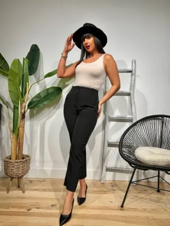 Pantalón Pinzas GAUTIER Negro