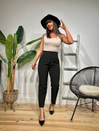 Pantalón Pinzas GAUTIER Negro