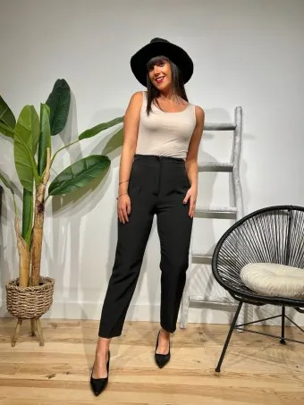 Pantalón Pinzas GAUTIER Negro