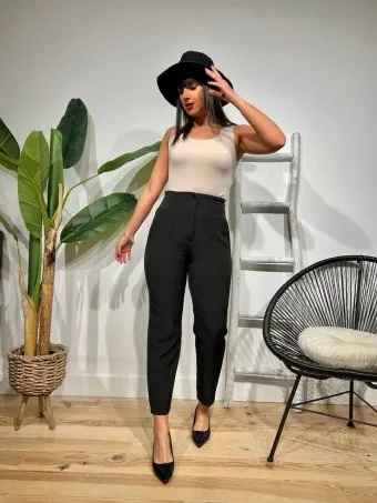 Pantalón Pinzas GAUTIER Negro