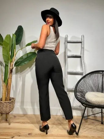 Pantalón Pinzas GAUTIER Negro