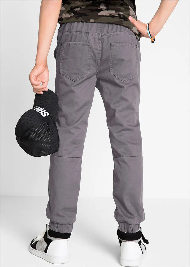 Pantalón térmico para niños con forro suave de algodón Azul oscuro