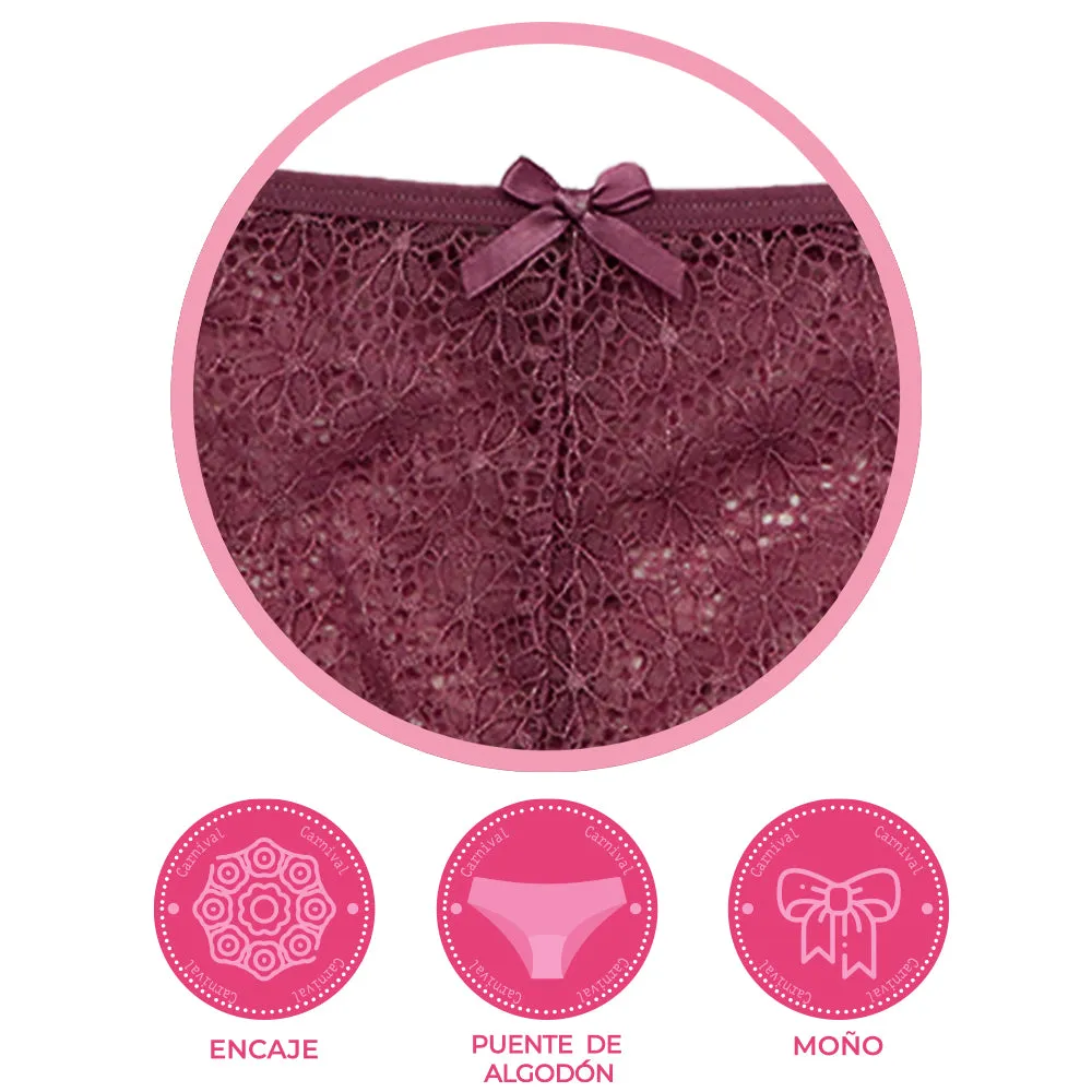 Pantie coordinable con encaje 74268 Carnival