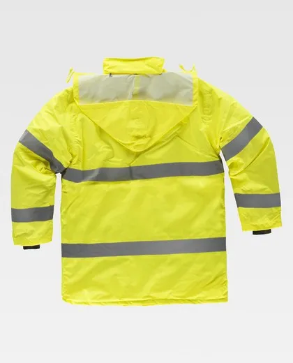 Parka acolchada con cierre de cremallera Amarillo