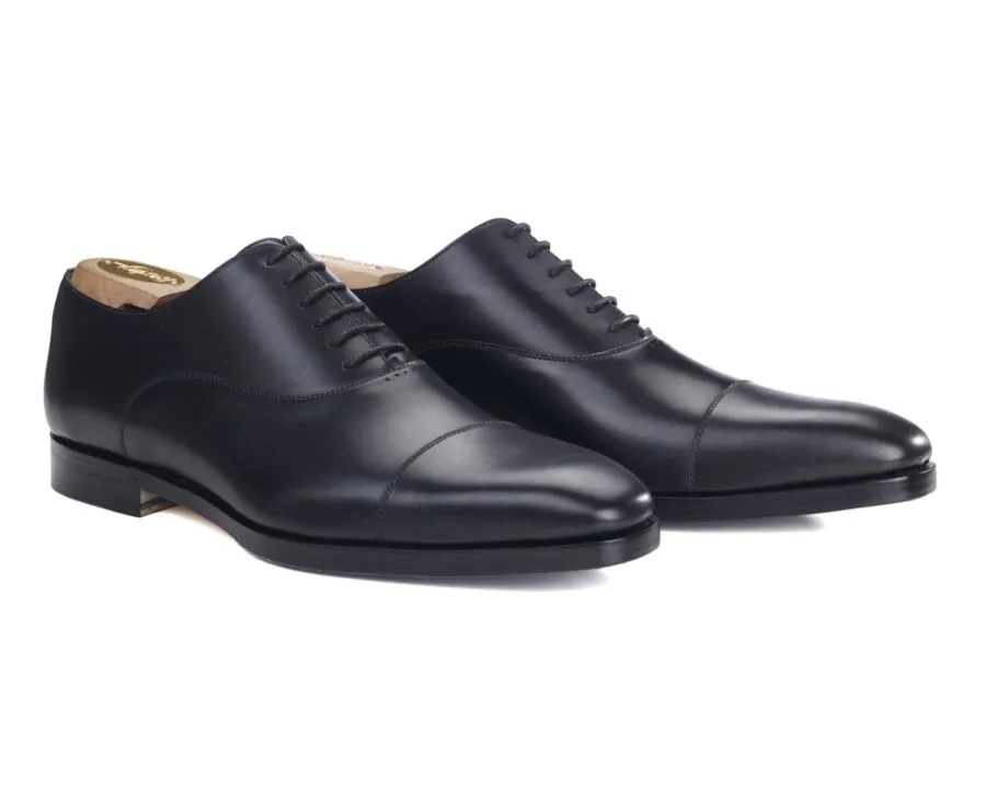 PATINA BLACK OXFORD SHOES  LEATHER OUTSOLE & RUBBER PAD  SPEZIA II PATIN